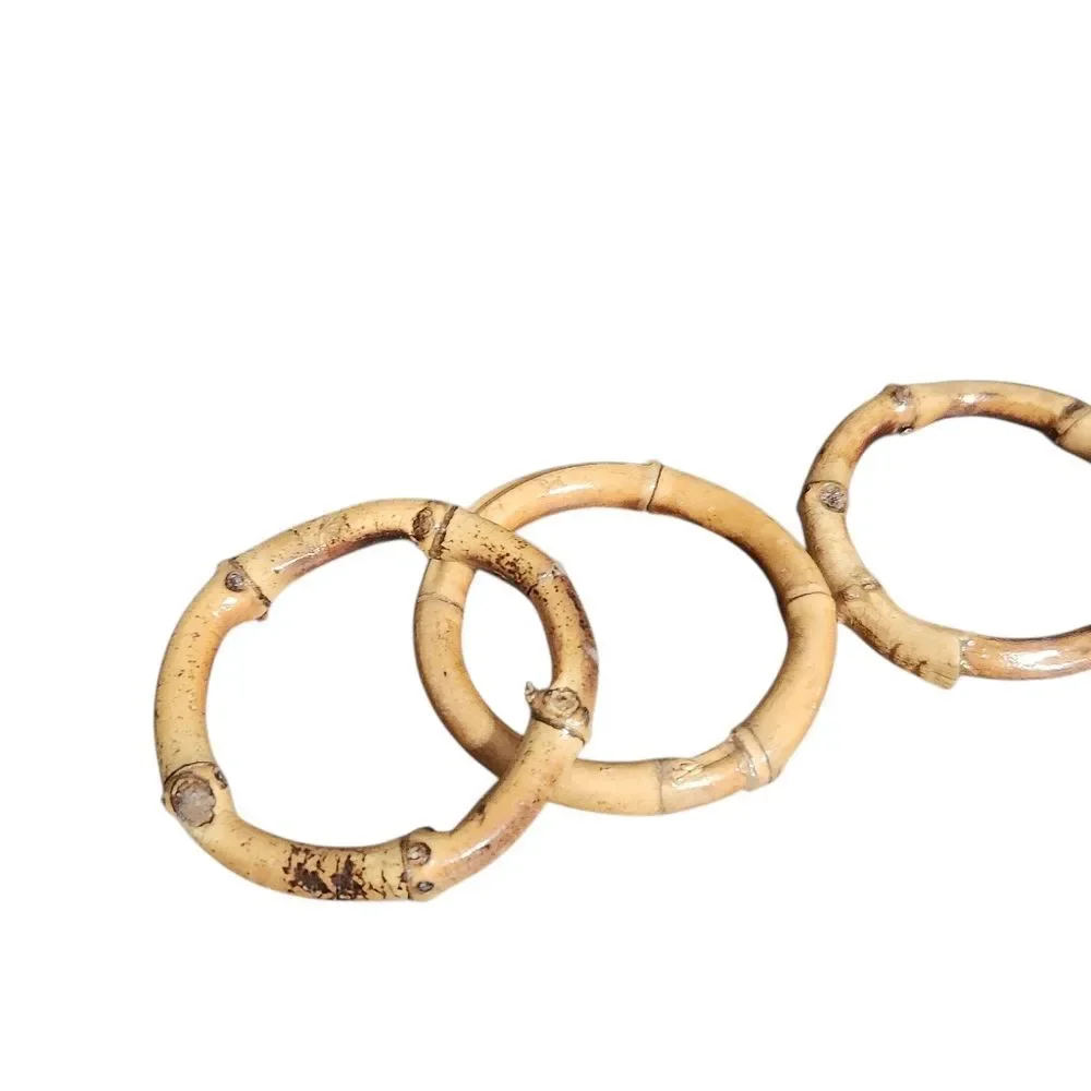 Hand Carved Napkin Rings Wood Made in Kenya African Animals Safari Set of 8